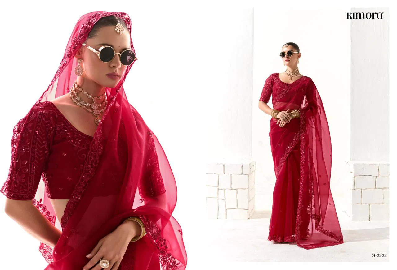 Runway By Kimora Organza Tissue Designer Saree Wholesale Shop In Surat